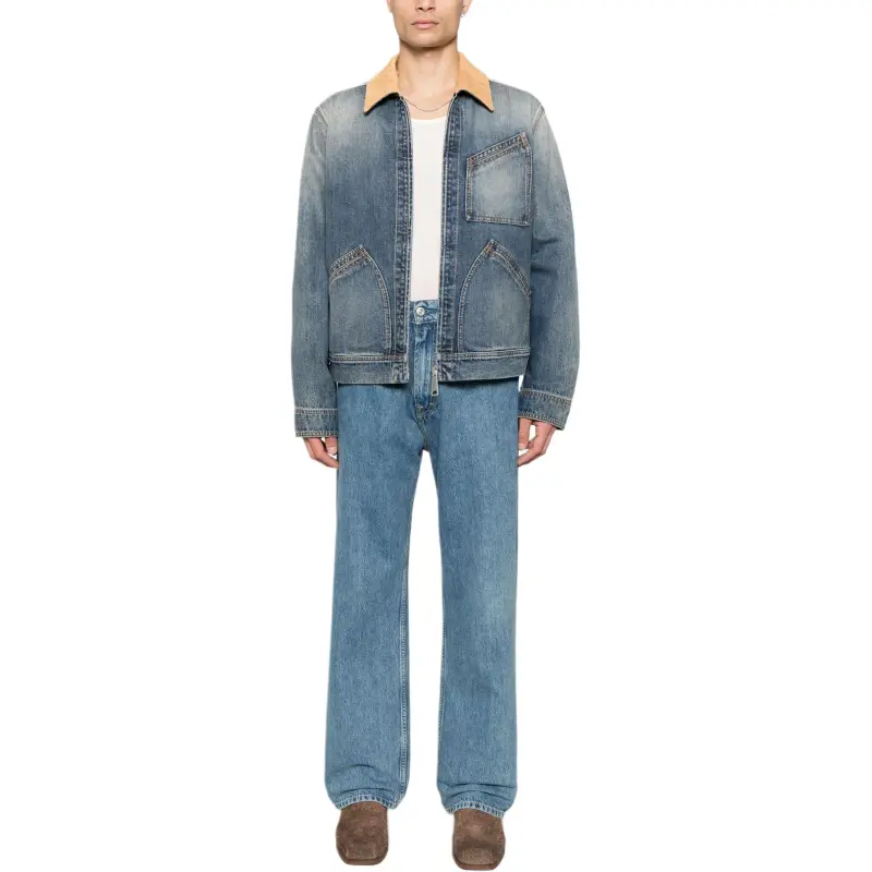 Alexander McQueen Zip Up Denim Jacket-1