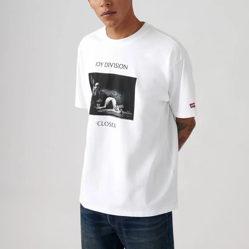 Levi's Joy Division Collaboration T Shirt Men's White-1