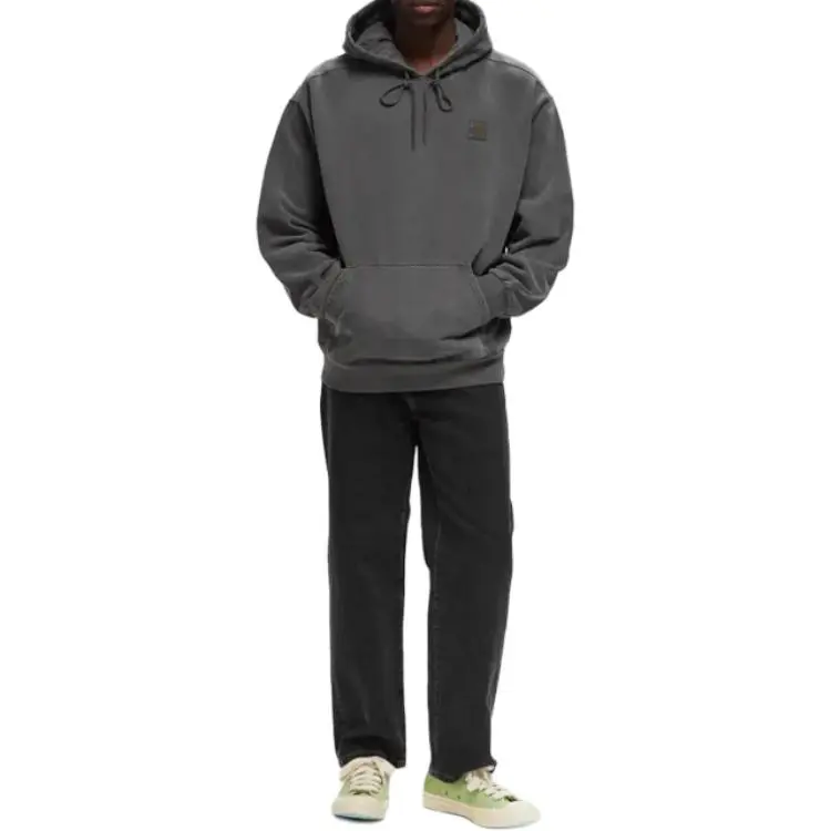Carhartt WIP Logo Patch Drawstring Hoodie-2