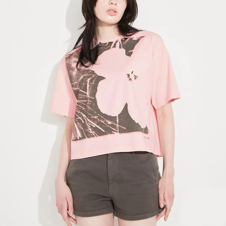 Andy Warhol X UNIQLO × Andy Warhol T-Shirts Women's Pastel Pink-2
