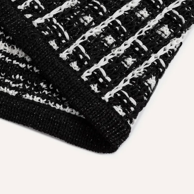 KARL LAGERFELD SS24 Knitwear Women's Black White-4