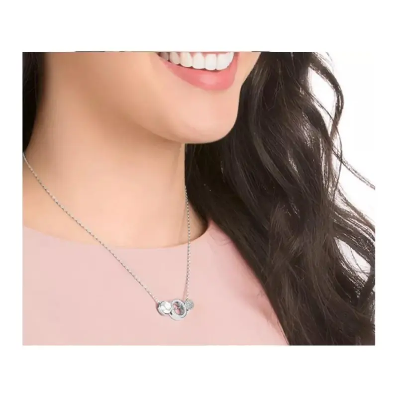 Swarovski Swarovski Crystal Ceramic Necklaces Women's Silver-4