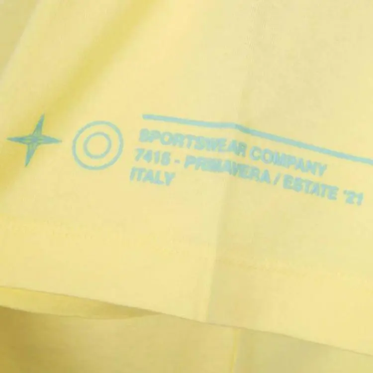 STONE ISLAND T Shirt Men's Light Yellow-4