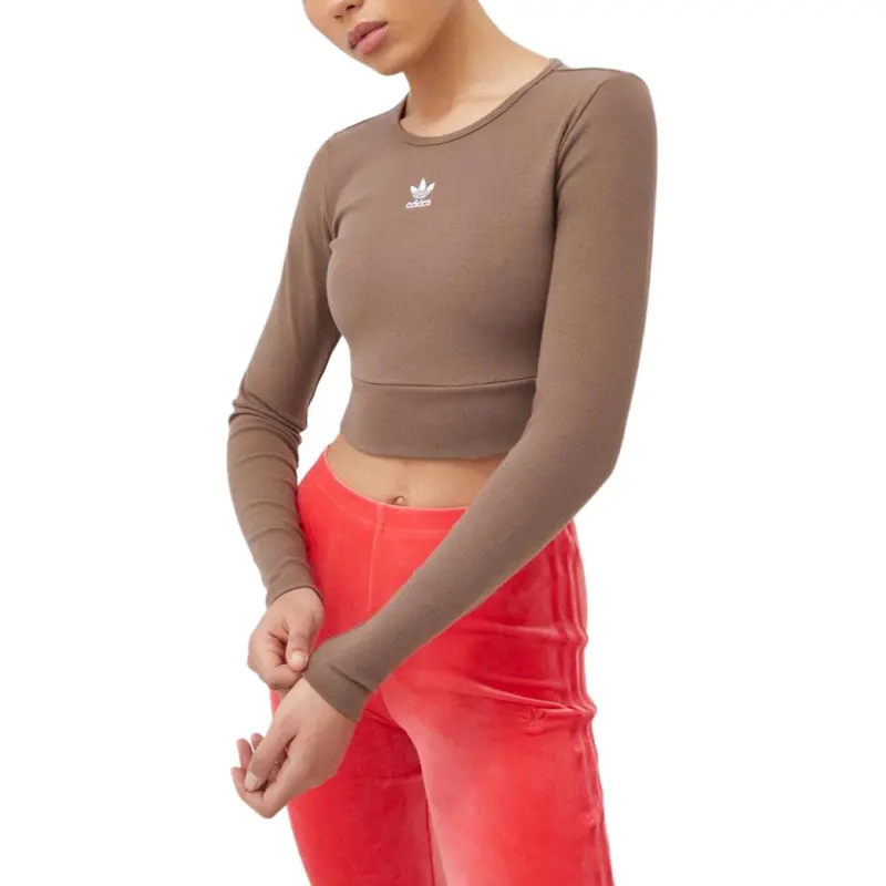 Adidas Originals Essential Regular T Shirt Women's Khaki-4