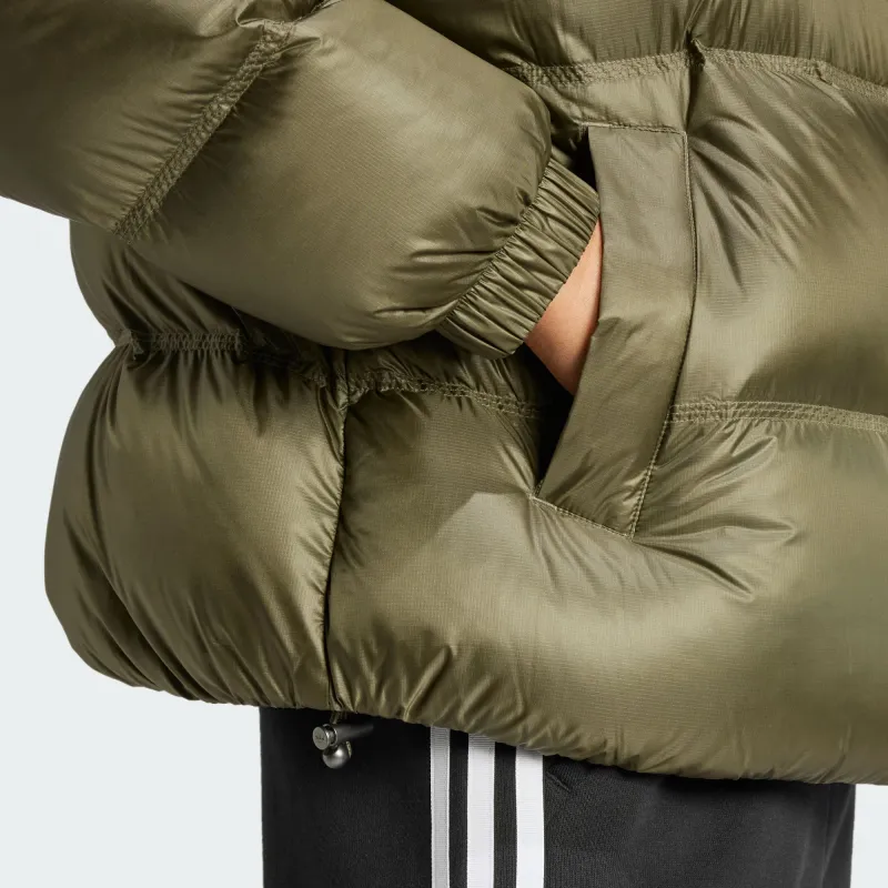Adidas Originals PREMIUM PERTEX DOWN PUFFER Down Jacket Women's Strata Olive Green-5