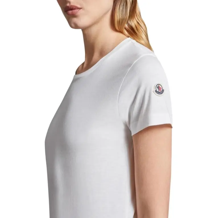 Moncler Regular T Shirt Women's Raw White-4