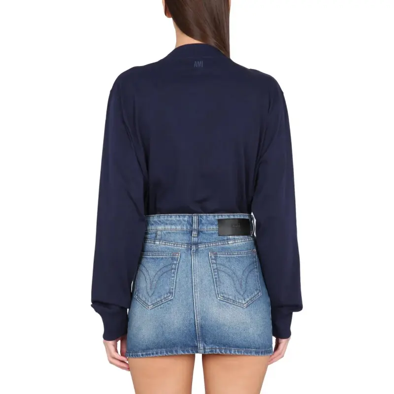 AMIPARIS Sweatshirt Women's Navy Blue-3