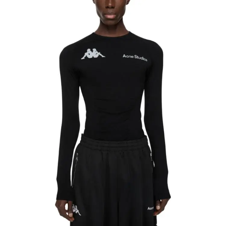 Acne Studios X Kappa Long Sleeve Logo T shirt-2