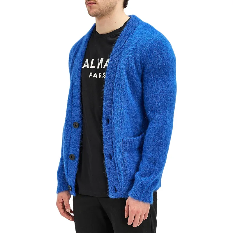 BALMAIN Knitwear Men Blue-1
