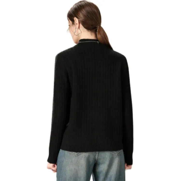 FENHONGMALI Knitwear Women's Black-2