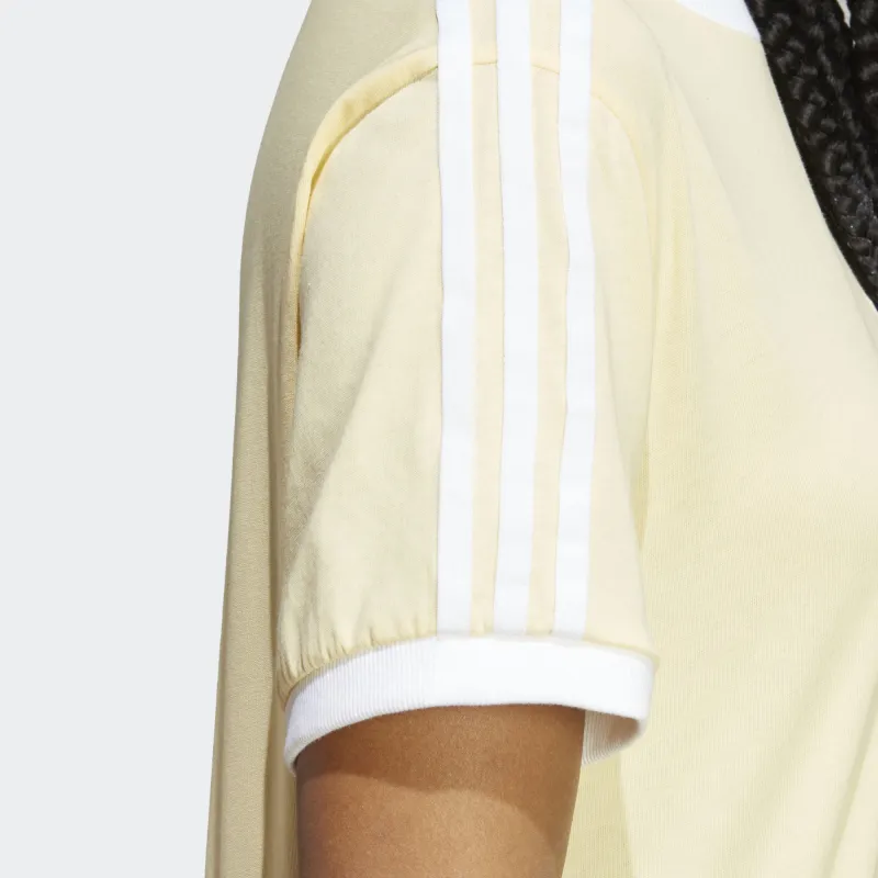 Adidas Originals 70s Drop Shoulder Sleeve T Shirt Women's Yellow-4