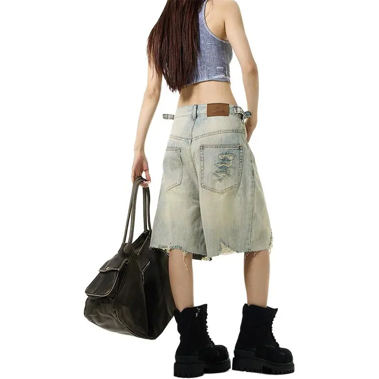 Concubine Zhu Denim Shorts Unisex-2