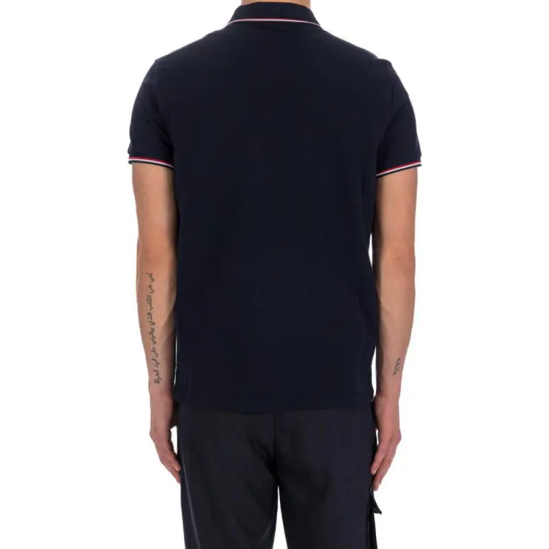 Moncler Logo Patch Short Sleeved Polo Shirt-4