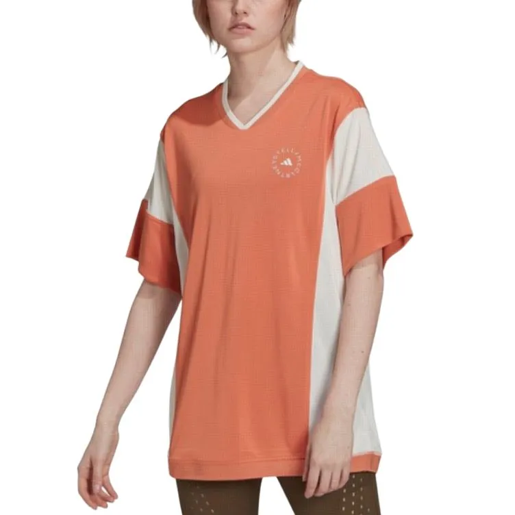 Adidas T Shirt Women's Orange/White-3