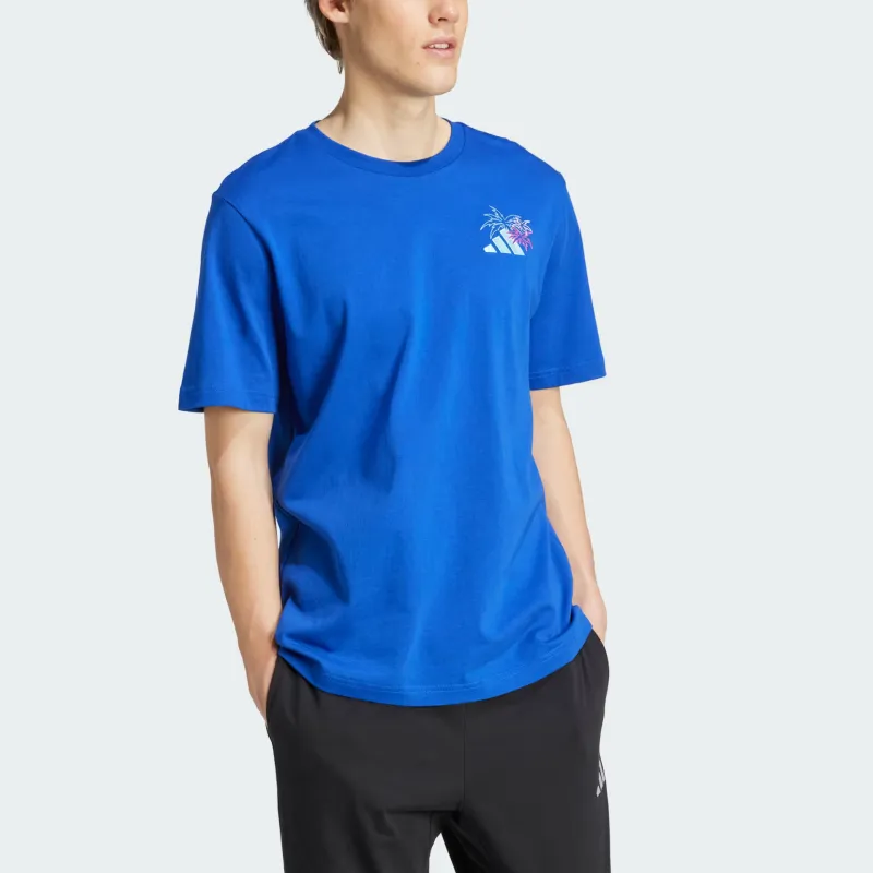 Adidas Free Shipping With AdiClub Lounge Pastel Embroidery Graphic Tee-1