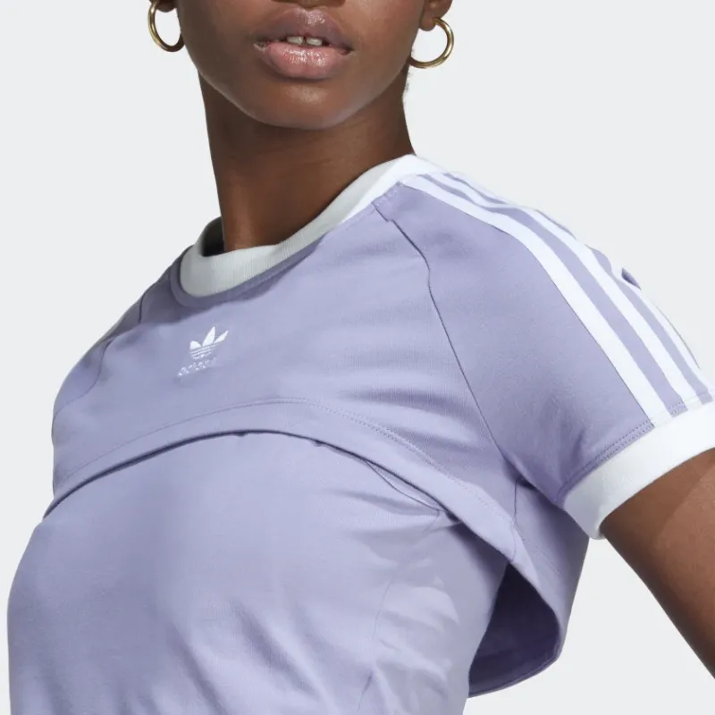 Adidas Originals Crop Tops Women's Light Purple-4