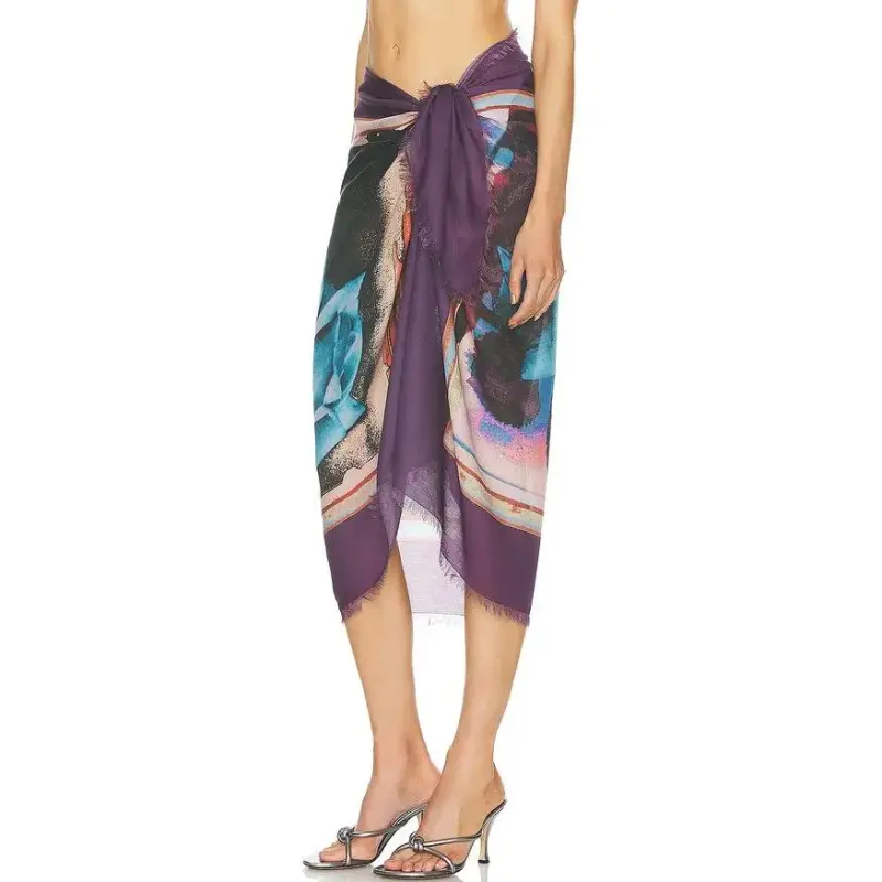 Jean Paul Gaultier Casual Long Skirts Women's Purple-2