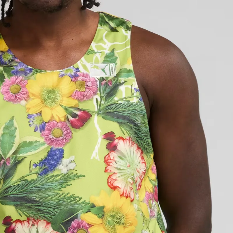 PUMA Playera Sin Mangas Dunked In Florals Para Hombre-3