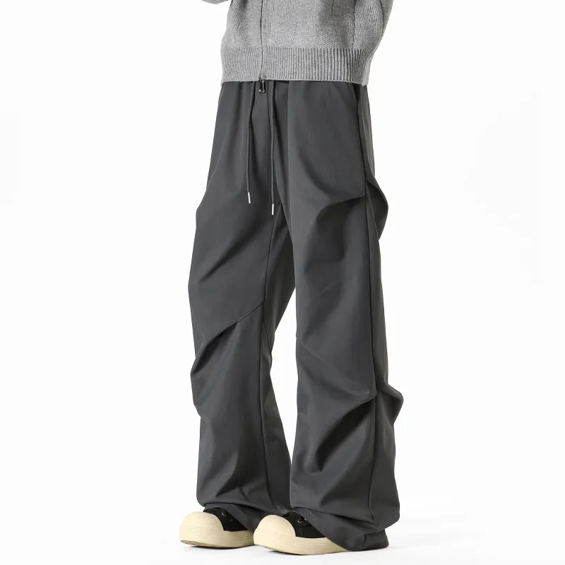 TESTUNG Casual Pants Unisex Black-22