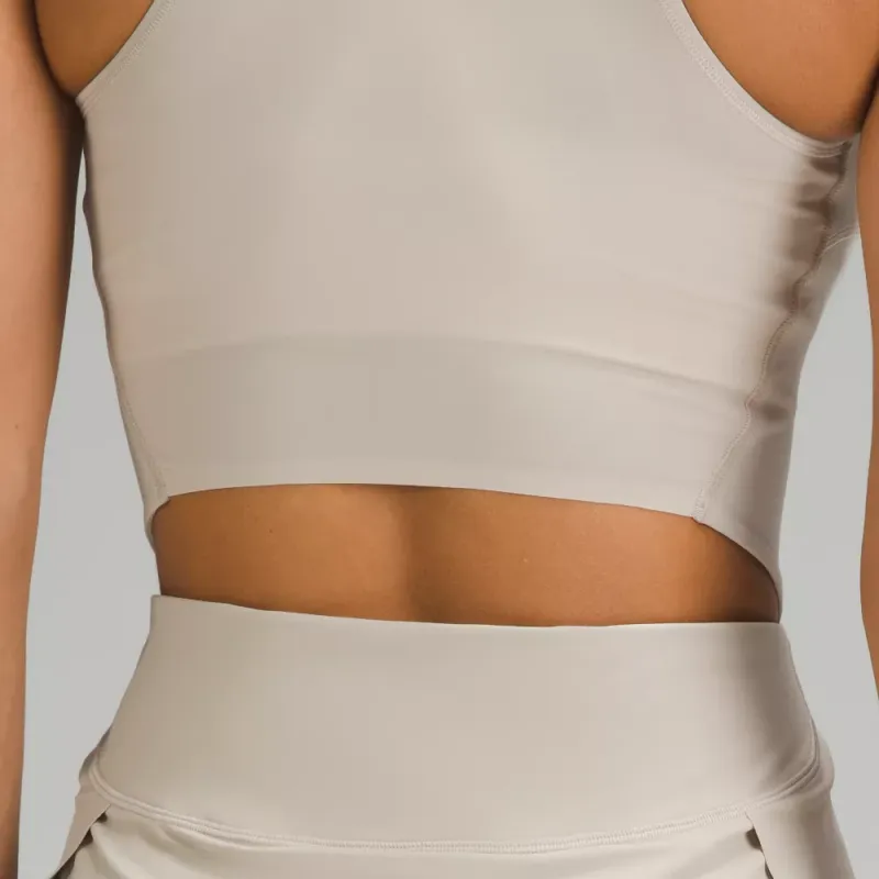 Lululemon Nulux™Fast And Free Collection Sleeveless Dress Women's Tan-2