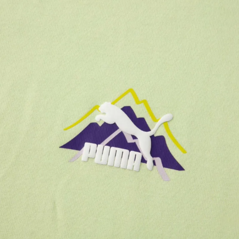 PUMA Crop Tops Women's Green-3
