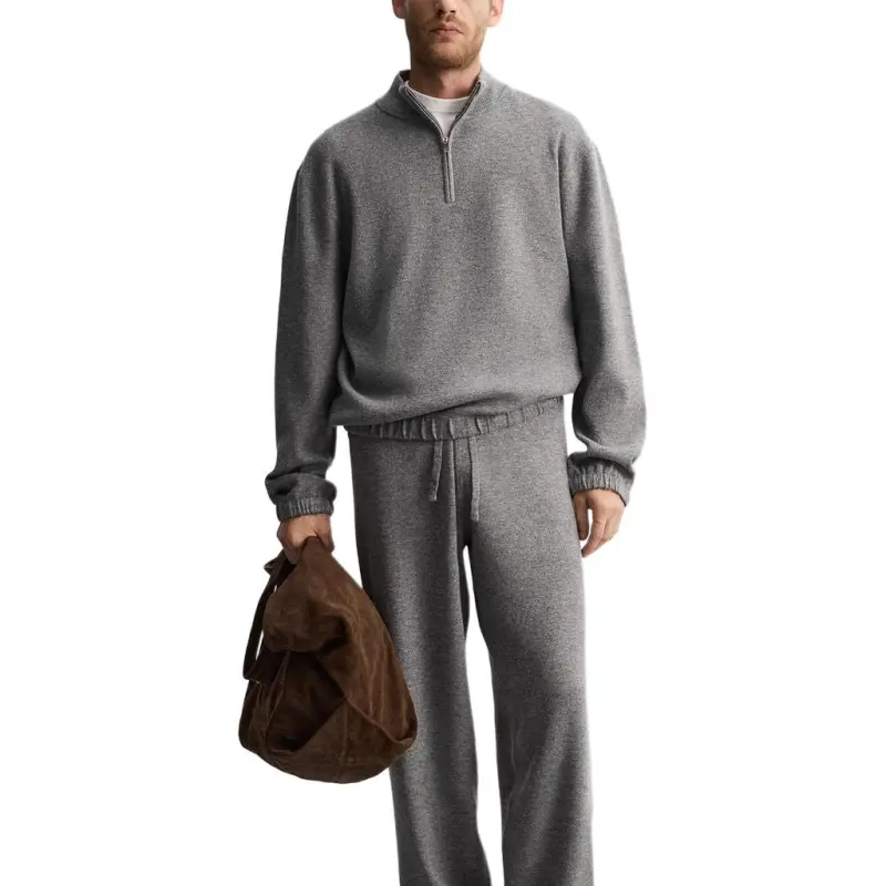 ZARA Sweaters Men Gray-4
