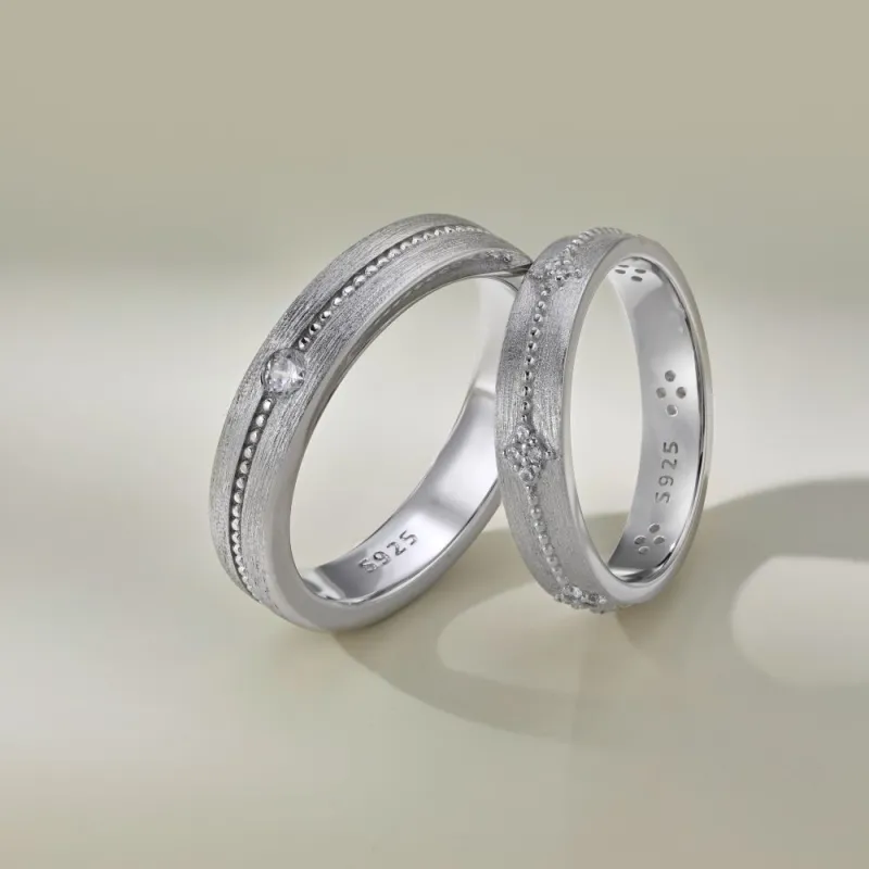 KAILEIFU S925 Silver Rings Unisex Silver-2