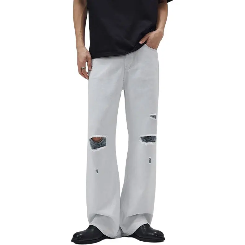 BEAR UNION Jeans Unisex Blue Yarn White Denim Color-1