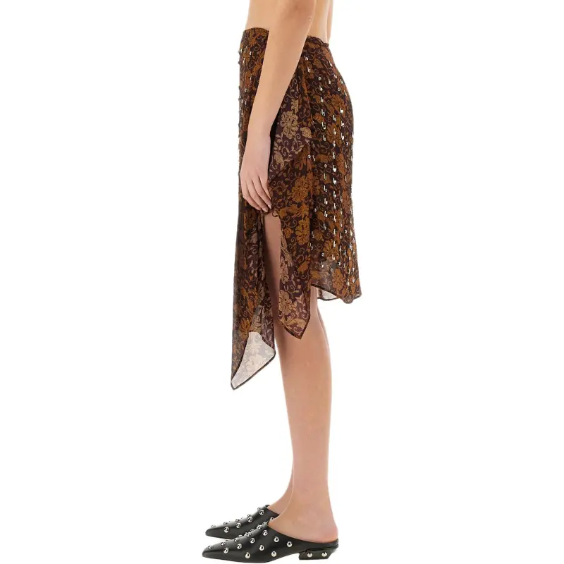DRIES VAN NOTEN Casual Long Skirt Women's Brown-2