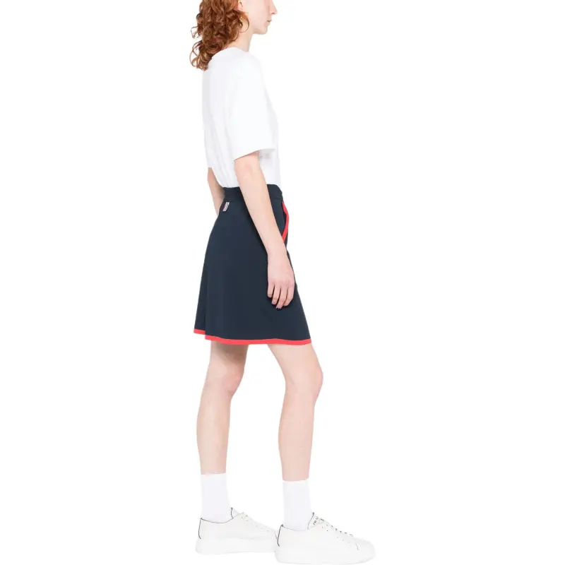 THOM BROWNE 4 Bar Box Drawstring Mini Skirt-4