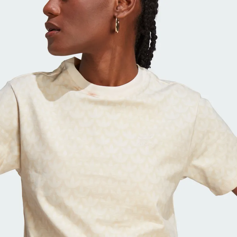 Adidas Originals T Shirt Women's Wonder White-4