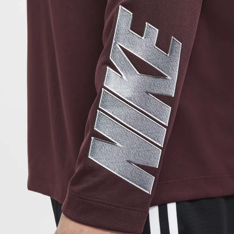 Nike T Shirt Men's Dark Purple Burgundy-3