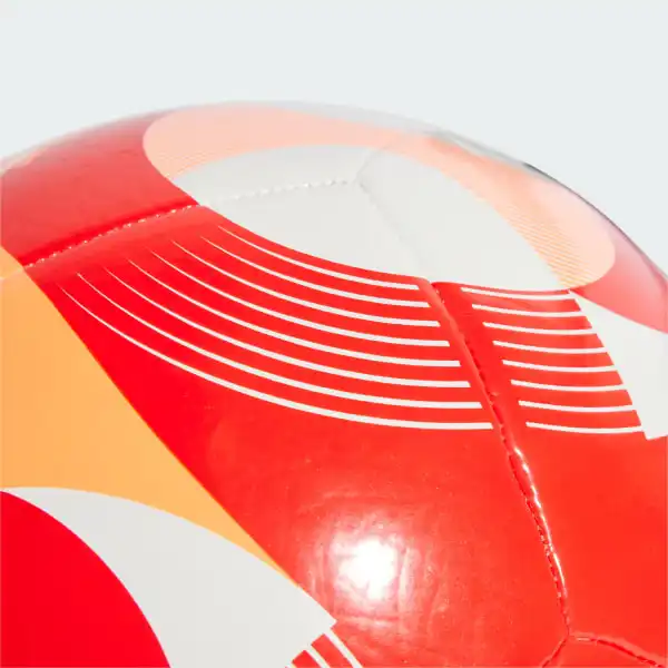 Adidas Size 5 Soccer TPU Machine Stitched Soccer Ball Unisex White, Glow Orange, Sun Red-3