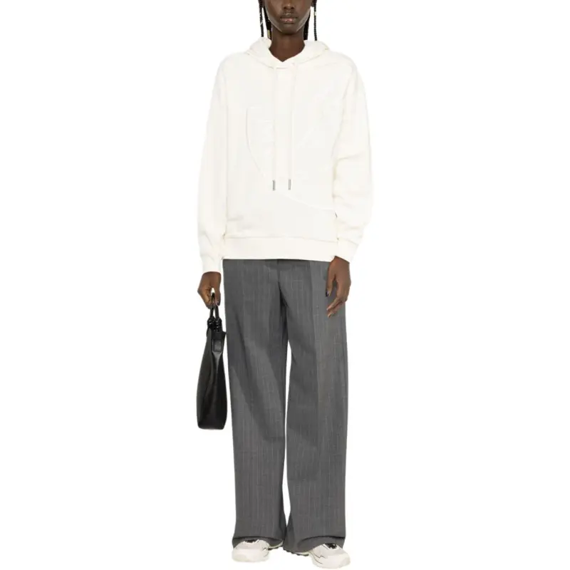 Moncler Logo Embroidered Drawstring Hoodie-1
