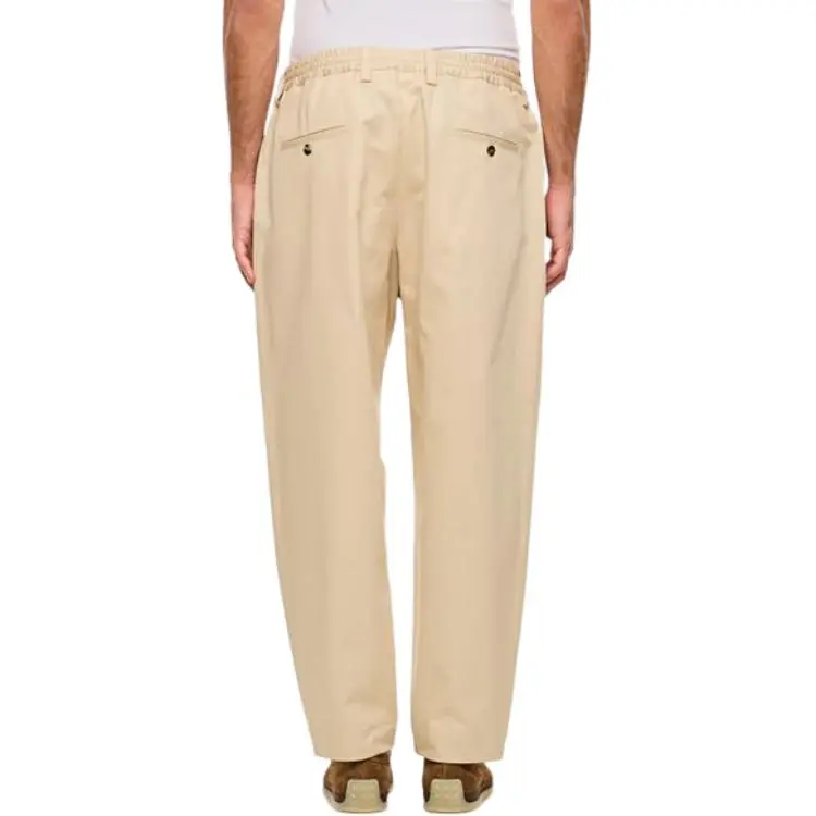 MARNI Pleated Tapered Leg Gabardine Trousers-1