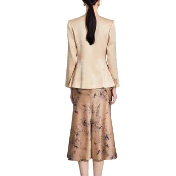 ONE SHALLOW Business Suits Women's Khaki