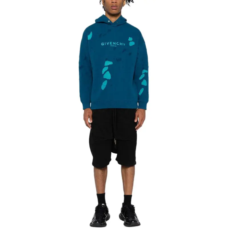 Givenchy Distressed Logo print Hoodies-1