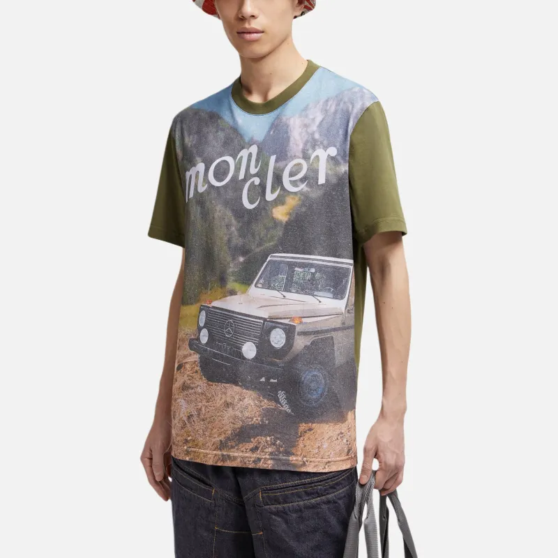 Moncler X Mercedes Benz Nigo Printed Cotton T Shirt-3