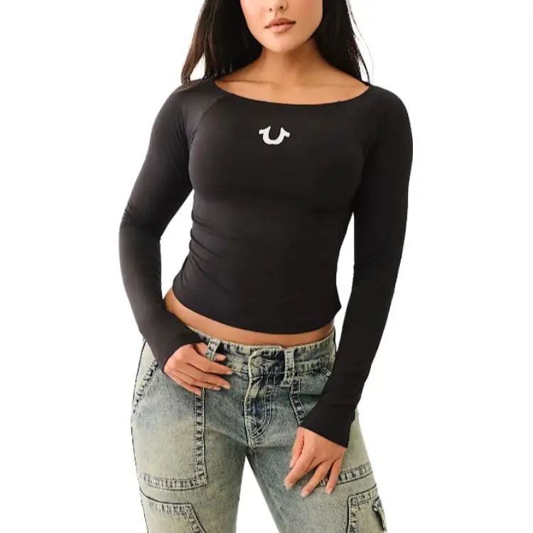 TRUE RELIGION T Shirt Women's Black-1