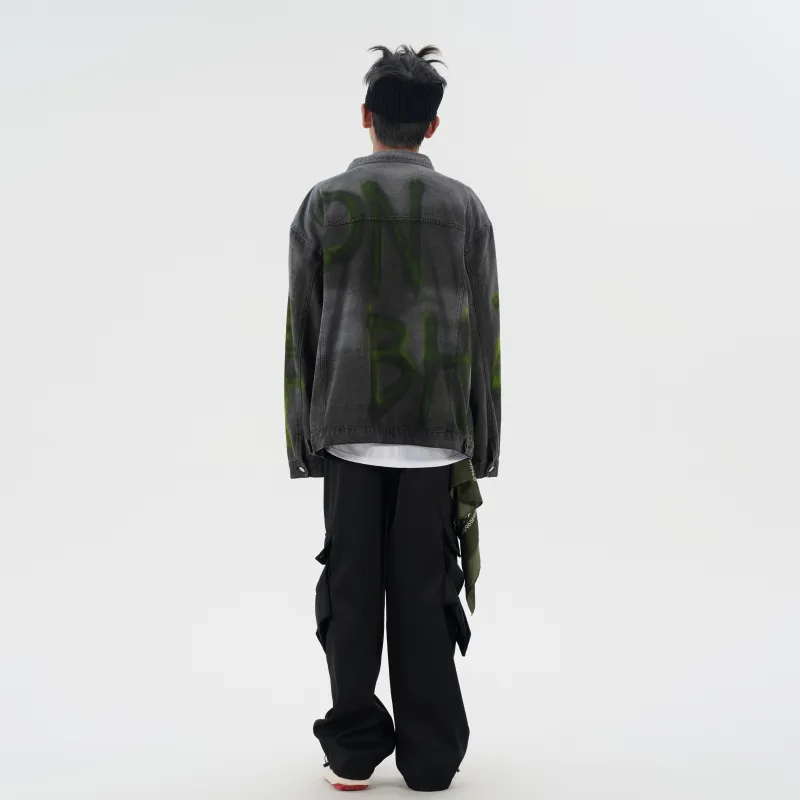 DNBH Denim Jacket Unisex Dark Gray-2