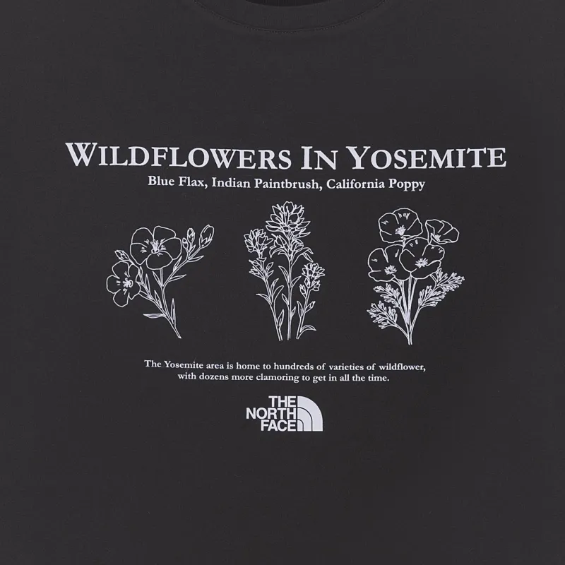 THE NORTH FACE FLOWER EX T Shirt Men's Black-2