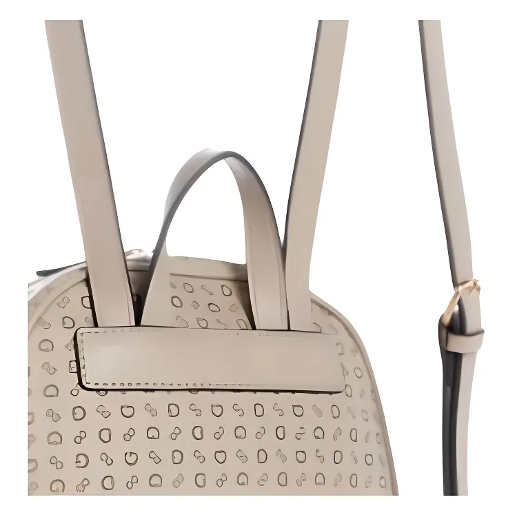 GUESS Artificial Leather Backpack Women's Beige-4
