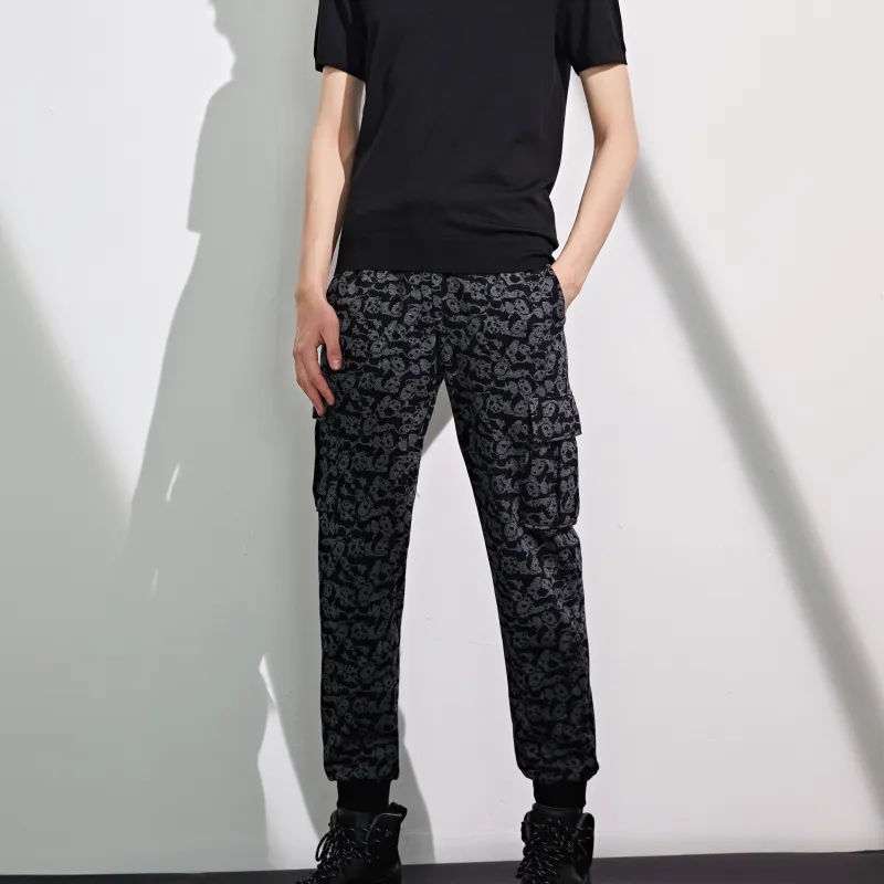 JOHN RICHMOND Cargo Pants Men's Black Gray-2