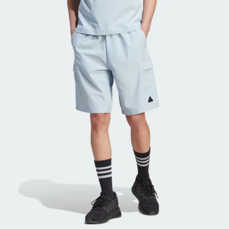 Adidas Casual Shorts Men Sky Blue-1