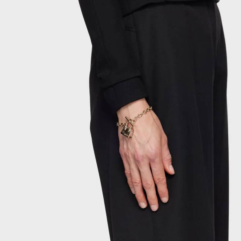 Jacquemus Brass Bracelets Women's Gold-2