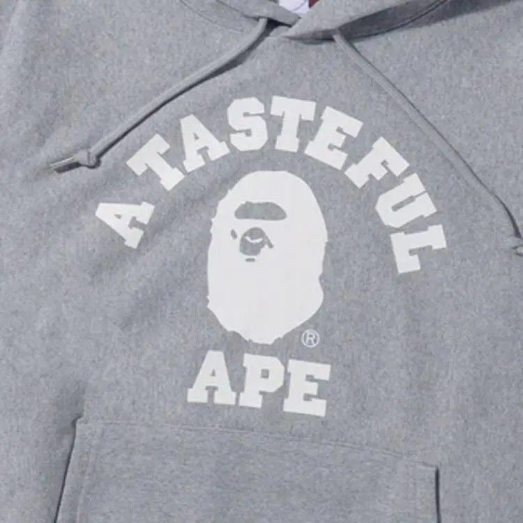 Bape X JJJJound Relaxed Classic College Pullover Hoodie-3