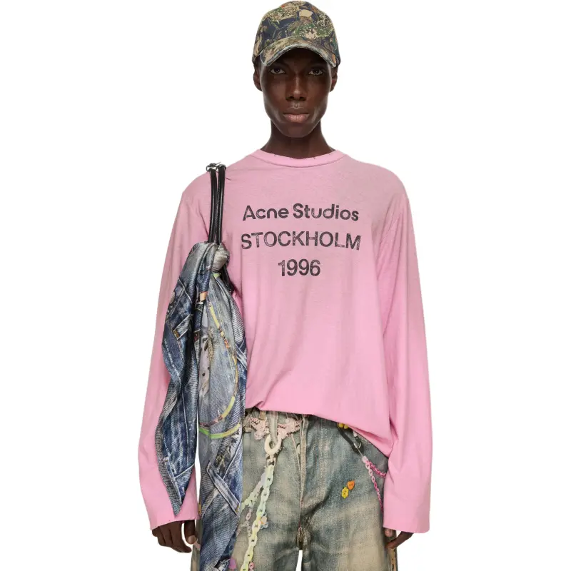 Acne Studios Logo Long-Sleeve T-Shirt-1