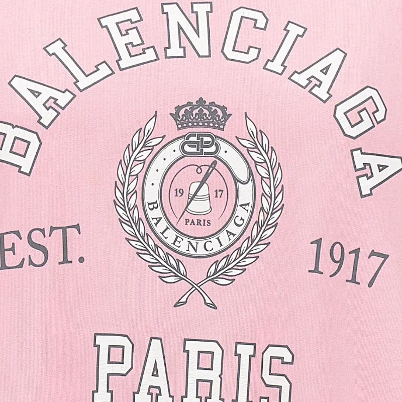 Balenciaga Regular Crewneck Sweater 'Faded Pink'-9