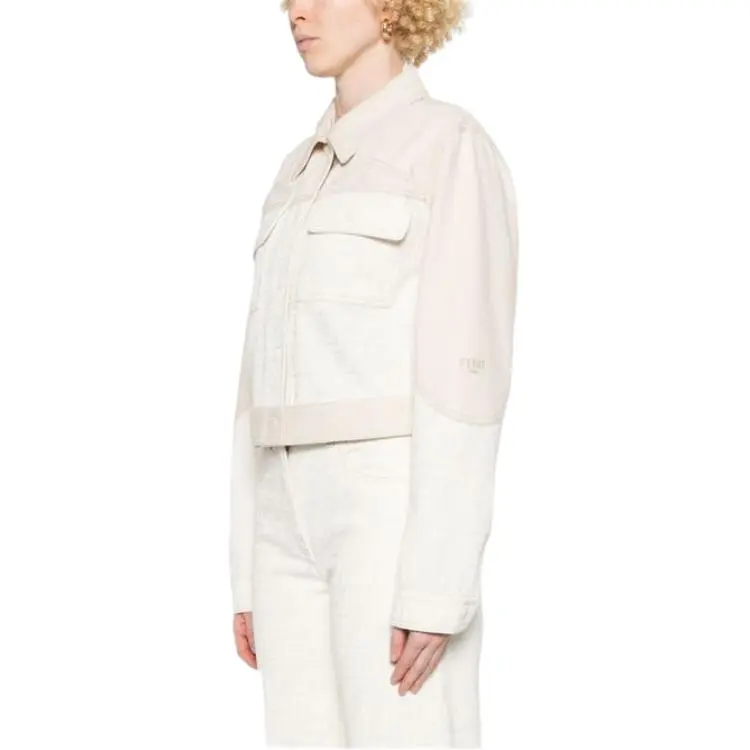 FENDI Panelled Button Up Jacket-3