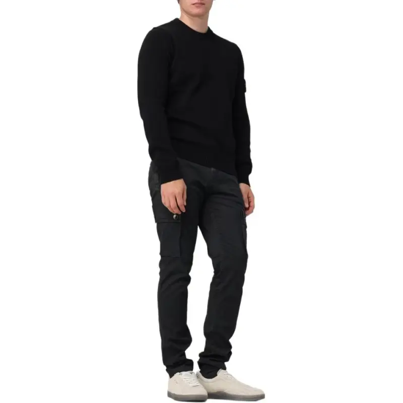 STONE ISLAND Logo Patch Crewneck Jumper-3